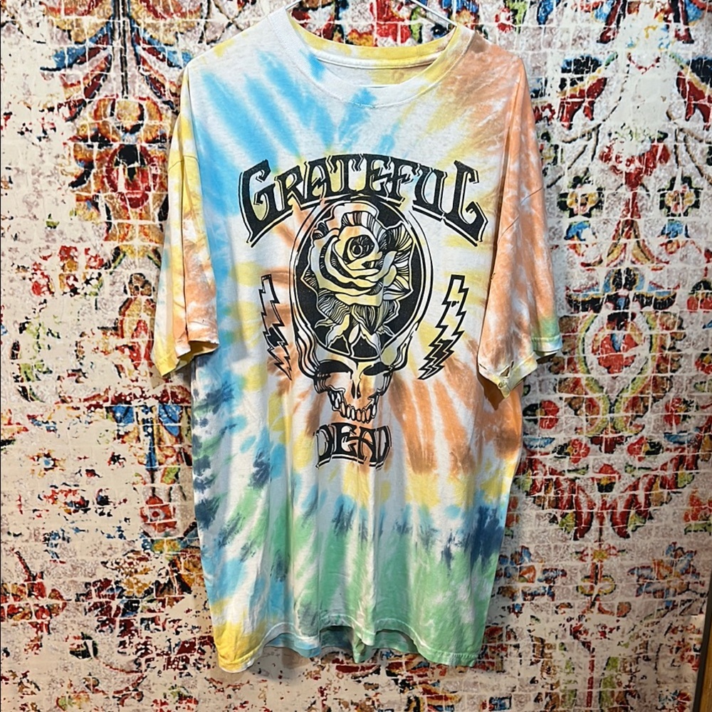 Grateful Dead liquid blue Tie-Dye T-Shirt